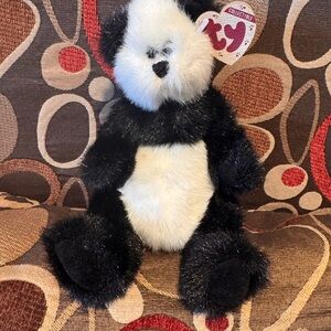 Vintage 1993 Ty Attic Treasures Beanie Baby CHECKERS Panda Bear NWT, PVC PELLETS